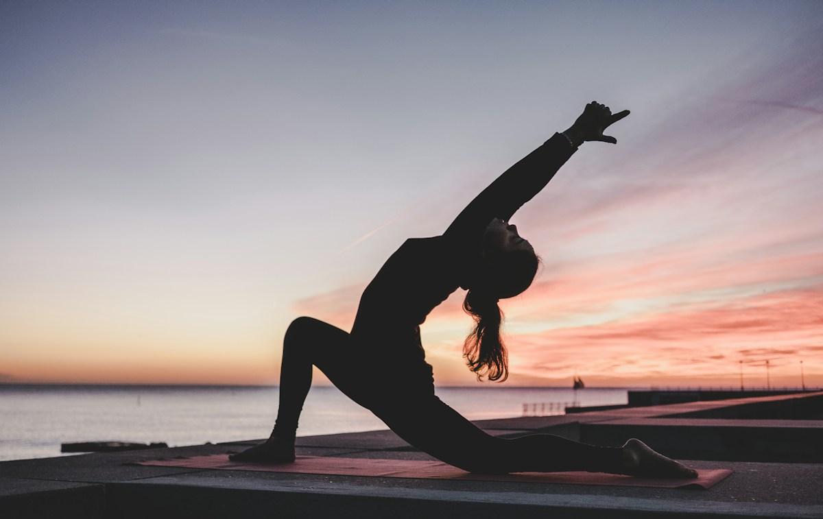 People practicing wellness together